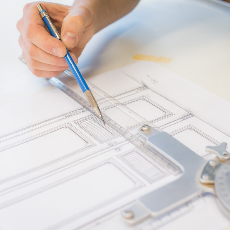 Präzse geplant - von der Idee über die Zeichnung zur fertigen Tür